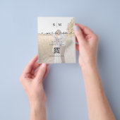 Budget Foto Hart Script Trouw Save the Date Flyer (Hand)