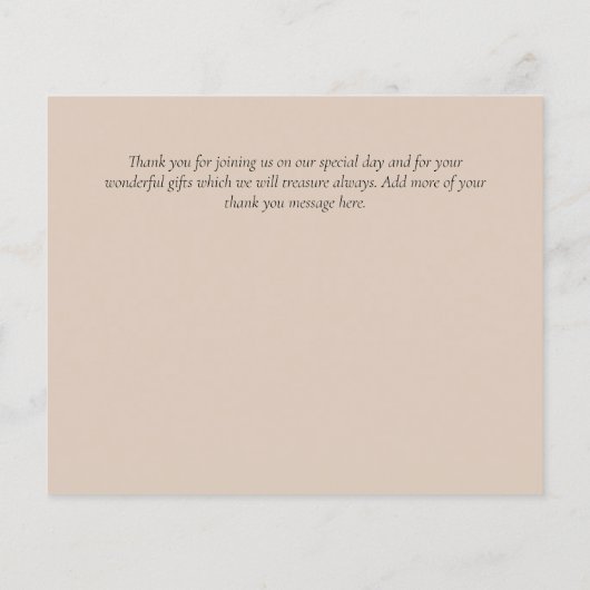 BUDGET FOTO Hartelijk dank - CHEAP Moderne Simple (Achterkant)