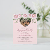 Budget foto Hartverloving Partij Uitnodiging (Staand voorkant)