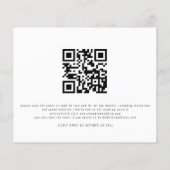 Budget Foto Herfst Florals Evening Wedding Invite (Achterkant)