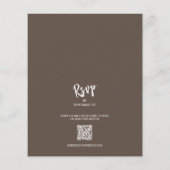 Budget Foto Herfst in Love Brown All in One Uitnod (Achterkant)