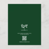 Budget Foto Herfst in Love Green All in One Uitnod (Achterkant)