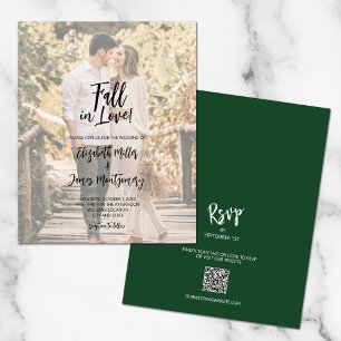 Budget Foto Herfst in Love Green All in One Uitnod