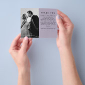 BUDGET Foto Huwelijk Bedankt Modern Paars Eenvoudi Flyer (Hand)