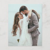 Budget Foto Huwelijk Liefde Dank Script Navy Goud (Achterkant)