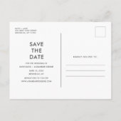 Budget Foto Huwelijk Save the Date Aankondigingskaart (Achterkant)