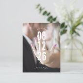 Budget Foto Huwelijk Save the Date Aankondigingskaart (Staand voorkant)