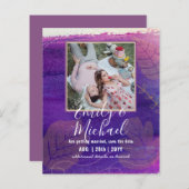 BUDGET FOTO Huwelijk SAVE THE DATES Boho Abstract (Voorkant / Achterkant)