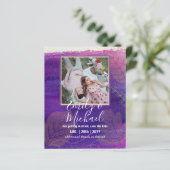 BUDGET FOTO Huwelijk SAVE THE DATES Boho Abstract (Staand voorkant)