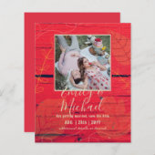 BUDGET FOTO Huwelijk SAVE THE DATES Boho Abstract (Voorkant / Achterkant)