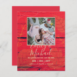 BUDGET FOTO Huwelijk SAVE THE DATES Boho Abstract