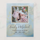 BUDGET FOTO Huwelijk SAVE THE DATES Boho Abstract (Voorkant)