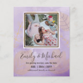 BUDGET FOTO Huwelijk SAVE THE DATES Boho Abstract (Voorkant)