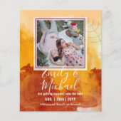 BUDGET FOTO Huwelijk SAVE THE DATES Boho Abstract (Voorkant)