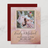 BUDGET FOTO Huwelijk SAVE THE DATES Boho Abstract (Voorkant / Achterkant)