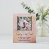 BUDGET FOTO Huwelijk SAVE THE DATES Boho Abstract (Staand voorkant)