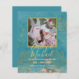 BUDGET FOTO Huwelijk SAVE THE DATES Boho Abstract
