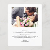 Budget Foto Huwelijks Dankkaart Flyer (Achterkant)