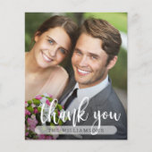 Budget Foto Huwelijks Dankkaart Flyer (Voorkant)