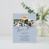 BUDGET Foto Huwelijksuitnodiging Bewaar Datum Aank (Staand voorkant)