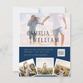 BUDGET Foto Huwelijksuitnodiging Bewaar Datum QR C