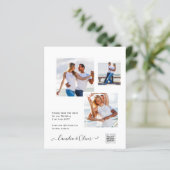 Budget Foto Huwelijksuitnodiging Bewaar Datum QR C (Staand voorkant)