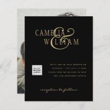 Budget Foto Huwelijksuitnodiging Bewaar Datum QR C