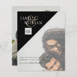 BUDGET Foto Huwelijksuitnodiging Bewaar Datum QR C
