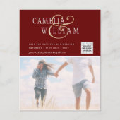 BUDGET Foto Huwelijksuitnodiging Bewaar Datum QR C (Voorkant)