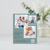 BUDGET Foto Huwelijksuitnodiging Bewaar Datum QR C (Staand voorkant)