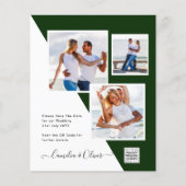 Budget Foto Huwelijksuitnodiging Bewaar Datum QR C (Voorkant)