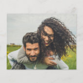 Budget Foto Huwelijksuitnodiging Bewaar Datum QR C Flyer (Achterkant)