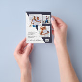 Budget Foto Huwelijksuitnodiging Bewaar Datum QR C Flyer (Hand)