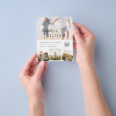 BUDGET Foto Huwelijksuitnodiging Bewaar Datum QR C Flyer (Hand)