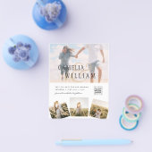 BUDGET Foto Huwelijksuitnodiging Bewaar Datum QR C Flyer (Enkel)