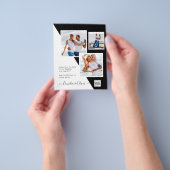 Budget Foto Huwelijksuitnodiging Bewaar Datum QR C Flyer (Hand)