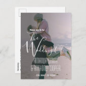 Budget foto huwelijksuitnodiging informatie uitnodiging briefkaart (Voorkant / Achterkant)