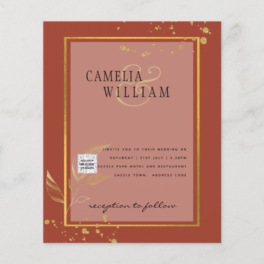 BUDGET Foto Huwelijksuitnodiging Save the Date (Voorkant)