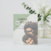 Budget Foto Huwelijksuitnodiging Verschillende Kle (Staand voorkant)