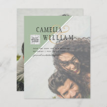 Budget Foto Huwelijksuitnodiging Verschillende Kle