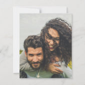 Budget Foto Huwelijksuitnodiging Verschillende Kle (Achterkant)