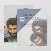 Budget Foto Huwelijksuitnodiging Verschillende Kle (Voorkant / Achterkant)