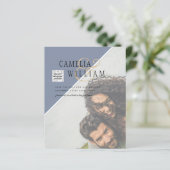 Budget Foto Huwelijksuitnodiging Verschillende Kle (Staand voorkant)