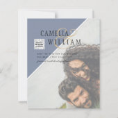 Budget Foto Huwelijksuitnodiging Verschillende Kle (Voorkant)