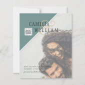 Budget Foto Huwelijksuitnodiging Verschillende Kle (Voorkant)