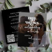 Budget foto informe huwelijksuitnodiging met onlin