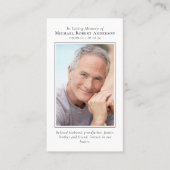 Budget Foto Inspirerend Memorial Kaart Contactkaartje (Voorkant)