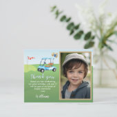 BUDGET Foto Jongen Golf Verjaardag Bedankt Elke Ja (Staand voorkant)