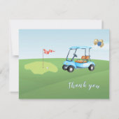 BUDGET Foto Jongen Golf Verjaardag Bedankt Elke Ja (Achterkant)