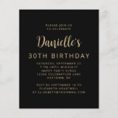 Budget Foto Juichers 30ste Verjaardagsfeest Uitnod (Achterkant)